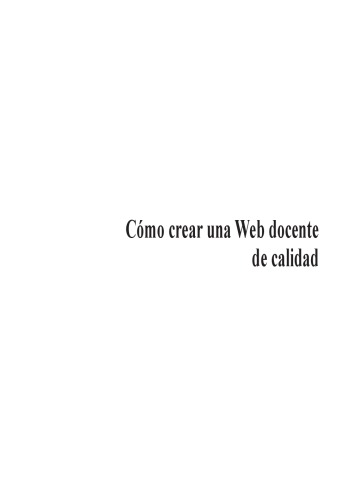 Cómo crear una web docente de calidad