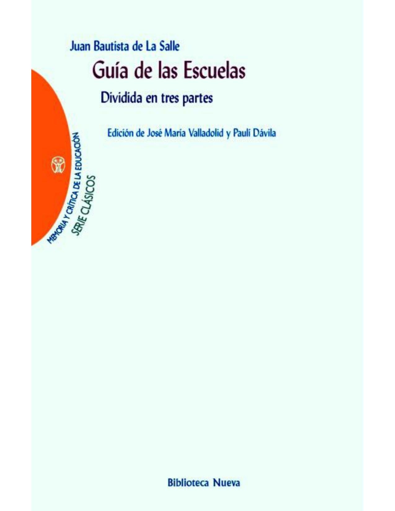 Guía de las escuelas dividida en tres partes