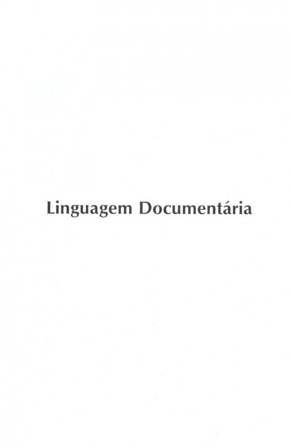 Linguagem documentária