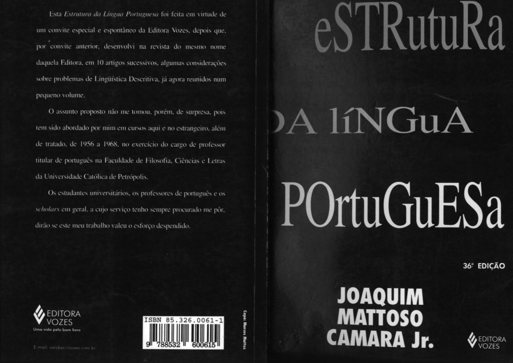 Estrutura Da Lingua Portuguesa (Em Portuguese do Brasil)