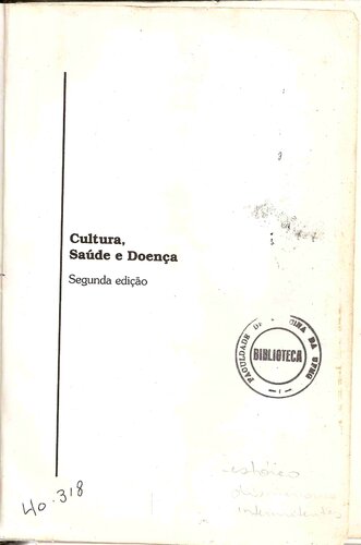 Cultura, saúde e doença