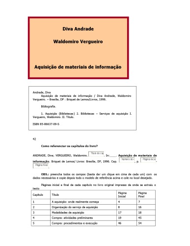 Aquisição de materiais de informação