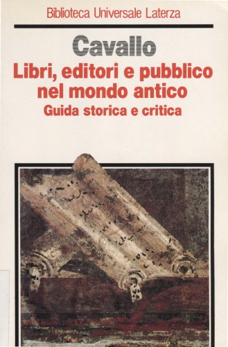 Libri, editori e pubblico nel mondo antico