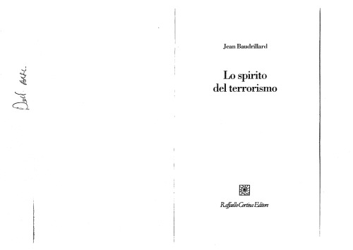 Lo spirito del terrorismo