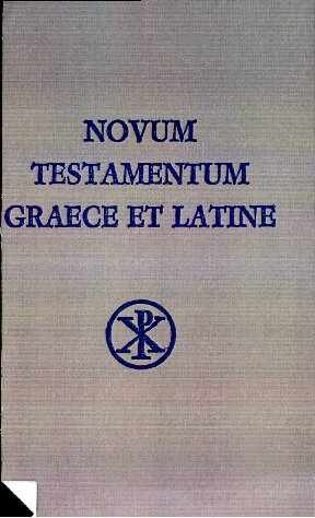 Novum Testamentum graece et latine Apparatu critico instructum