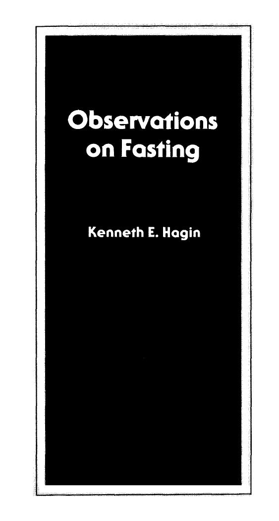 Observations on Fasting (Booklet)