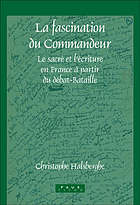 La fascination du Commandeur : le sacré et l'écriture en France à partir du débat-Bataille