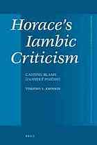 Horace's Iambic Criticism