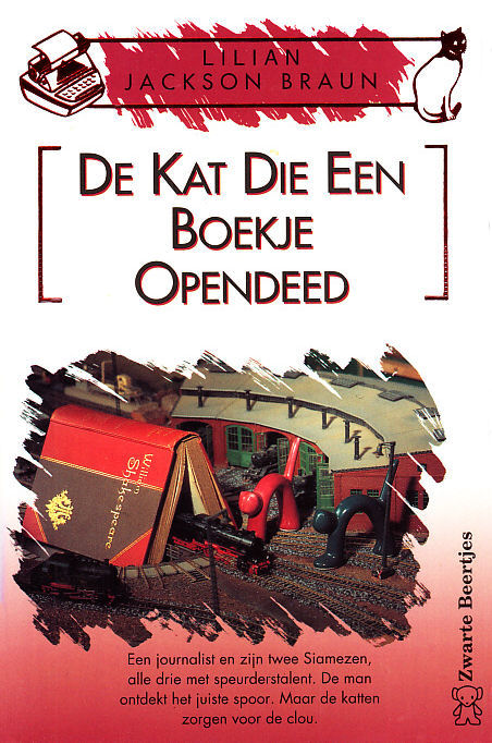 De kat die een boekje opendeed