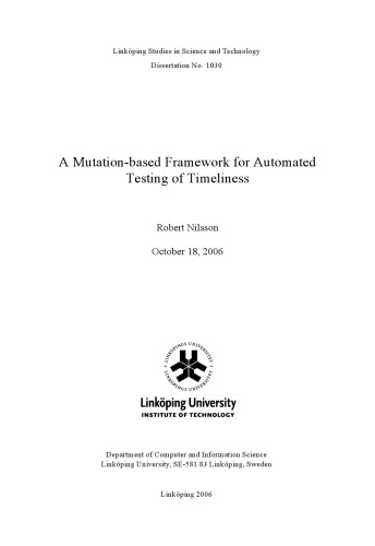 A mutation-based framework for automated testing of timeliness