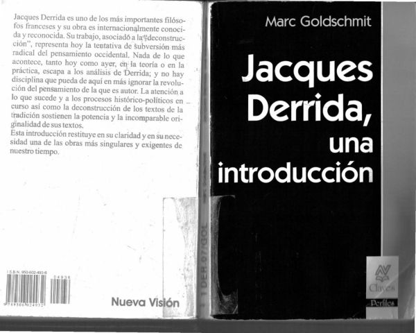 Jacques Derrida, Una Introduccion