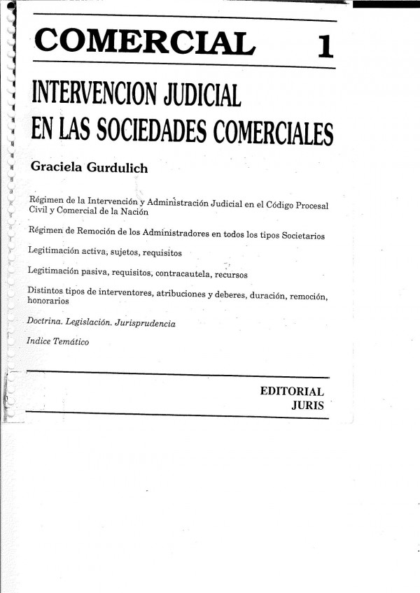 Intervención judicial en las sociedades comerciales