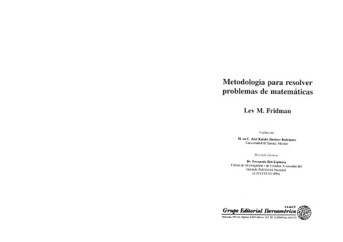 Metodología para resolver problemas de matemáticas