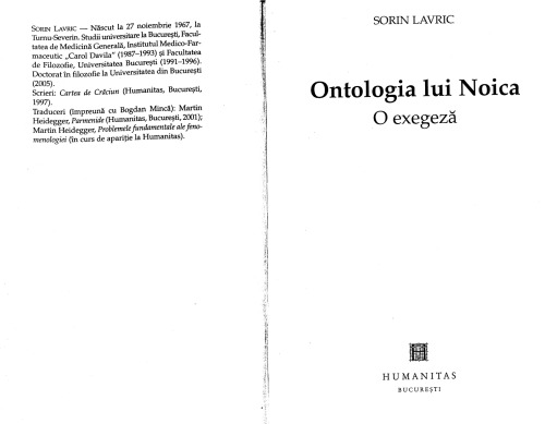 Ontologia lui Noica