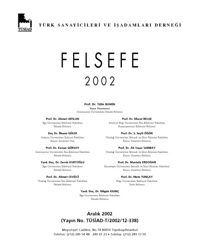 Felsefe 2002