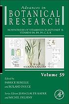 Advances in botanical research. Volume 59