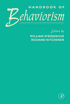 Handbook of behaviorism