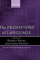 The prehistory of language