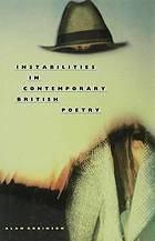 Instabilities in contemporary British poetry.