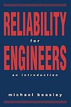 Reliability for engineers : an introduction