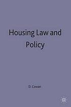 Housing law and policy