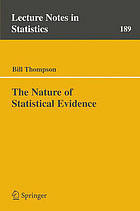 The nature of statistical evidence