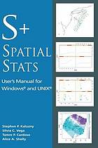 S+SpatialStats : User's Manual for Windows and UNIX