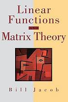 Linear functions and matrix theory