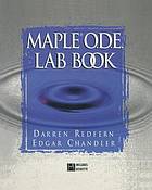 Maple O.D.E. lab book