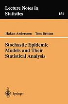 Stochastic epidemic models and their statistical analysis