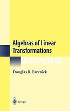 Algebras of linear transformations