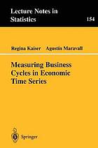 Measuring business cycles in economic time series