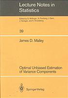 Optimal unbiased estimation of variance components