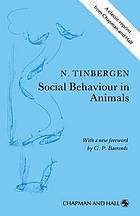 Social behaviour in animals : with special reference to vertebrates