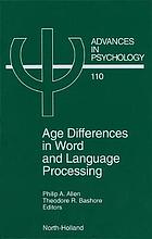 Age differences in word and language processing