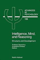 Intelligence, mind, and reasoning : structure and development