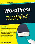 WordPress for dummies : Description based on print version record. - Includes index