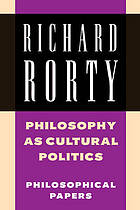 Philosophy as cultural politics