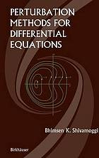 Perturbation methods for differential equations