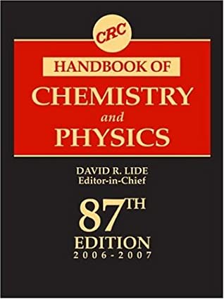 CRC Handbook of Chemistry and Physics, 87th Edition