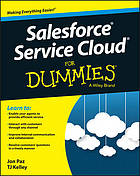 Salesforce Service Cloud For Dummies.