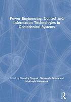 Power engineering, control and information technologies in geotechnical systems