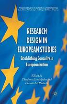 Research design in european studies : establishing causality in.