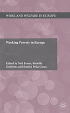 Working Poverty in Europe : a Comparative Approach