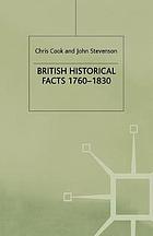 British historical facts 1760-1830.