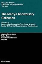 The Maz'ya Anniversary Collection : Volume 2: Rostock Conference on Functional Analysis, Partial Differential Equations and Applications