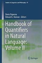 Handbook of quantifiers in natural language