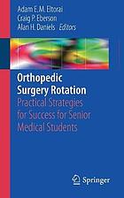 Orthopedic surgery rotation.