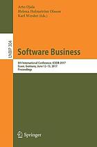 Software business : 8th International Conference, ICSOB 2017, Essen, Germany, June 12-13, 2017, Proceedings