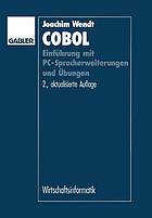 COBOL Einführung mit PC-Spracherweiterungen und Übungen